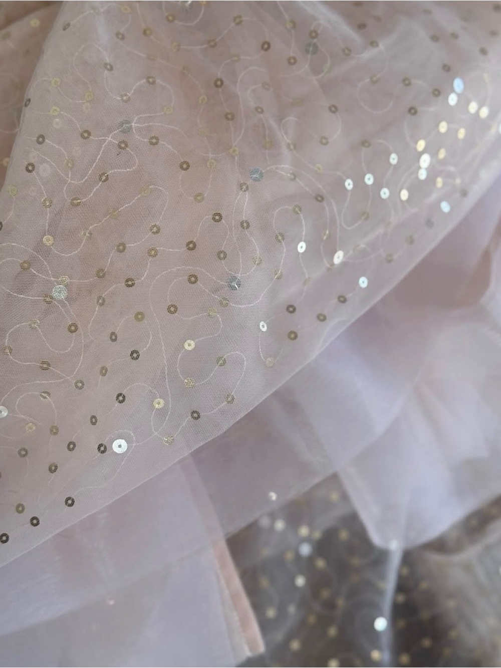 Pottery Barn Kids Pink Crib skirt